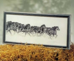 Stickpackung Oehlenschläger - Pferde 28x62 cm
