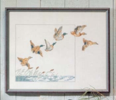 Stickpackung Oehlenschläger - Fliegende Enten 40x50 cm