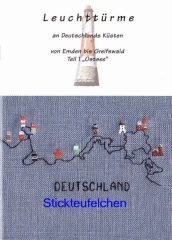 Stickvorlage Joka-Design Leuchttürme an Deutschlands Küsten 1