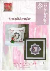 Stickvorlage UB-Design - Wir beide im Karoquartett (Ausverkauf)