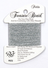 Petit Treasure Braid Rainbow Gallery - Silver Grey