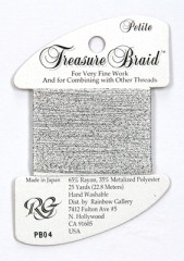 Rainbow Gallery Petit Treasure Braid - Silver