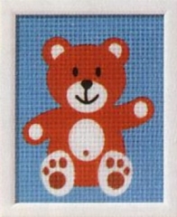 Kinderstickpackung Vervaco – Teddybär 12,5x16 cm