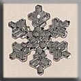 Mill Hill Glass Treasures 12037 - Medium Snowflake Crystal Bright