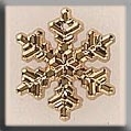 Mill Hill Glass Treasures 12038 - Medium Snowflake Gold