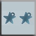 Mill Hill Glass Treasures 12045 - Very Small Domed Star Matte Aqua  AUSVERKAUF