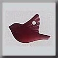 Mill Hill Glass Treasures 12050 - Small Bird Red