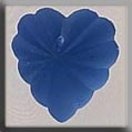 Mill Hill Glass Treasures 12071 - Frosted Starburst Heart Matte Sapphire