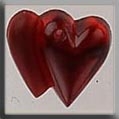 Mill Hill Glass Treasures 12097 - Doubled Heart Ruby
