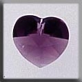 Mill Hill Crystal Treasures 13037 - Small Heart Alabaster Amethyst
