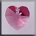 Mill Hill Crystal Treasures 13040 - Small Heart Alabaster Rose