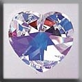 Mill Hill Crystal Treasures 13047 - Large Heart Alabaster Crystal AB
