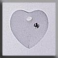 Mill Hill Crystal Treasures 13049 - Small Frosted Heart Crystal