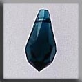 Mill Hill Crystal Treasures 13053 - Very Small Tear-Drop Alabaster Emerald