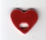 Mill Hill Button Red Heart