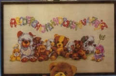Stickpackung Oehlenschläger - Teddybärenalphabet 35x55 cm