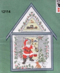 Stickpackung Oehlenschläger - Haus Weihnachtsmann 11x16 cm