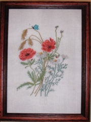 Oehlenschläger Stickpackung - Mohnblumen