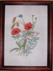 Stickpackung Oehlenschläger - Mohnblumen 28x36 cm