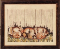 Stickpackung Oehlenschläger - Schweine 36x45 cm