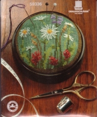 Stickpackung Oehlenschläger - Nadelkissen Blumen Ø 10 cm