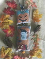Stickvorlage Romy's Creations - Halloween Greetings