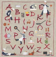 Küchen-Alphabet - Stickpackung Bonheur des Dames