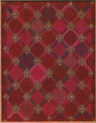 Ein roter Teppich für die Perlen - Stickpackung Der feine Faden