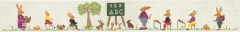 Stickvorlage Der Feine Faden - Hasen ABC (Häschenschule)