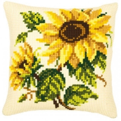 Kreuzstichkissenpackung Vervaco – Sonnenblumen 40x40 cm
