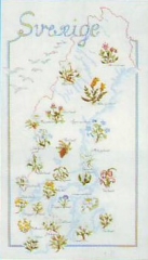 Oehlenschläger Stickpackung - Landkarte Schweden
