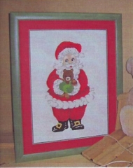 Stickpackung Oehlenschläger - Weihnachtsmann mit Teddy 43x60 cm