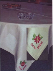 Stickpackung Oehlenschläger - Tischdecke Weihnachtsstern 170x260 cm