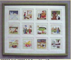 Stickpackung Oehlenschläger - Sampler Märchen Hans Christian Andersen 46x60 cm