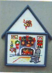 Oehlenschläger Stickpackung - Haus Weihnachtskamin