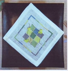 Stickpackung Oehlenschläger - Deckchen Quadrate 18x18 cm