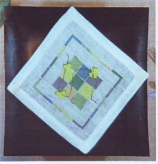 Oehlenschläger Stickpackung - Deckchen Quadrate