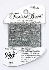 Petit Treasure Braid Rainbow Gallery - Silver Grey