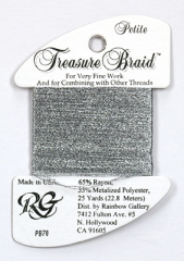 Rainbow Gallery Petit Treasure Braid - Silver Grey