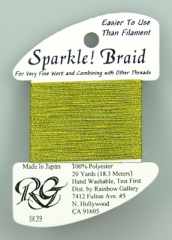 Rainbow Gallery Sparkle! Braid Yellow Green