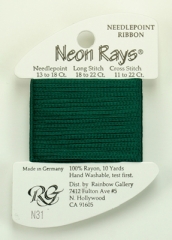 Neon Rays - Forest Green - Rainbow Gallery