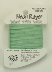 Neon Rays - Pale Green - Rainbow Gallery