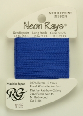Neon Rays - Dark Delft Blue - Rainbow Gallery