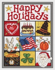 Stickvorlage Sue Hillis Designs - Happy Holidays