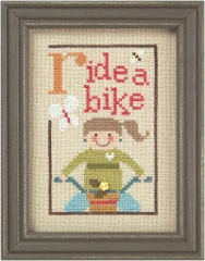 Stickvorlage Lizzie Kate - Green Flip-It Ride A Bike