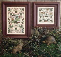 Stickvorlage The Prairie Schooler - Tortoise & The Hare