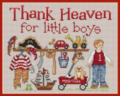 Stickvorlage Sue Hillis Designs - Thank Heaven For Little Boys