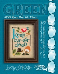 Stickvorlage Lizzie Kate - Green Flip-It Keep Our Air Clean