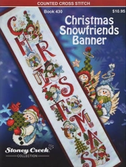 Stickvorlage Stoney Creek Collection - Christmas Snowfriends Banner