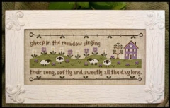 Stickvorlage Country Cottage Needleworks - Sheep In The Meadow